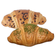 Pistache- of chocolade croissant